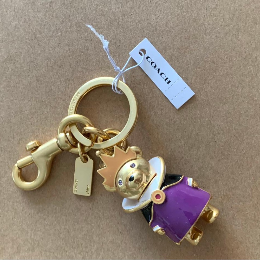 Coach Disney Evil Queen Bear bag charm/key fob/purse charm Discontinued